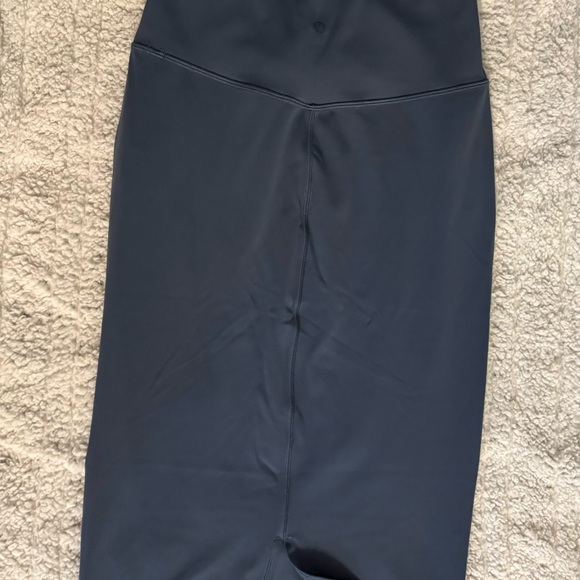 Lululemon Athletica Nulu Slim Fit High Rise Midi Skirt. Oasis Blue - Picture 2 of 3